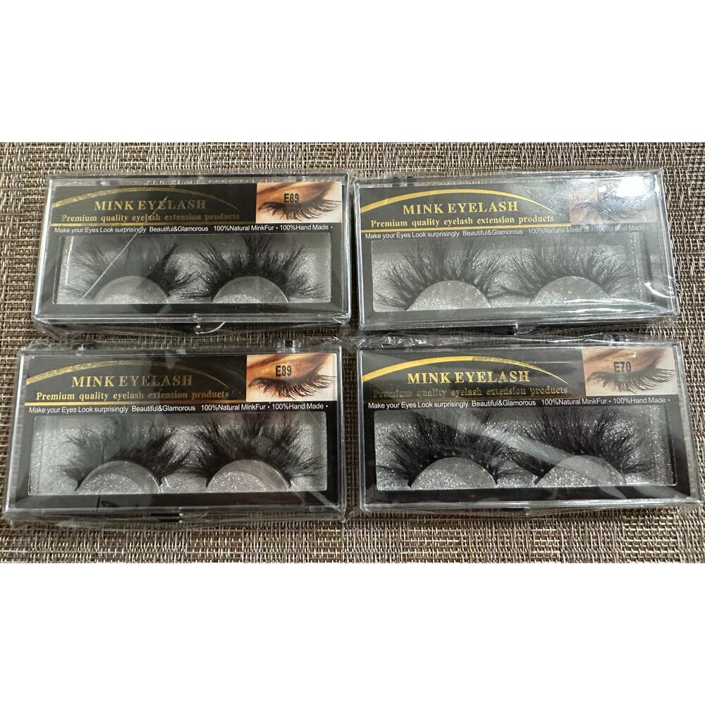 Mink Eyelashes Premium Real Mink Bundle of 4 New